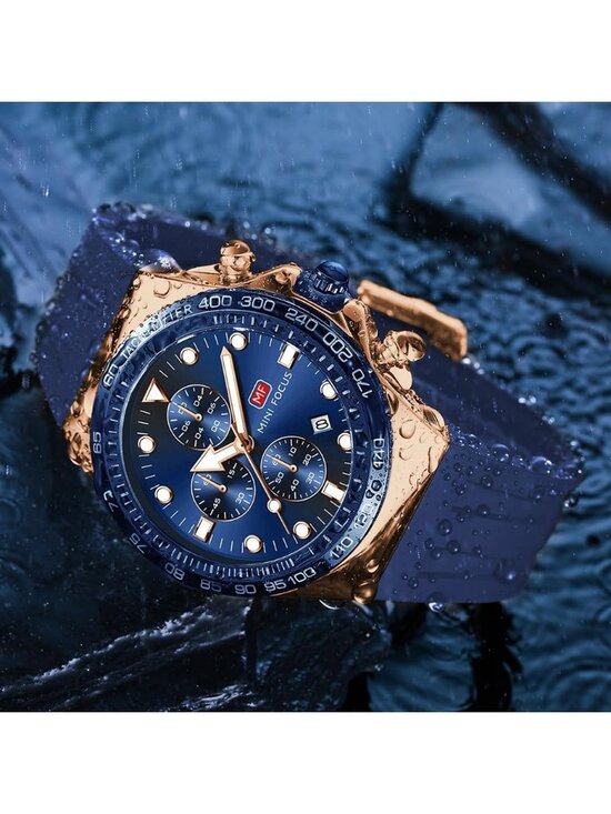 Amazon.com: Infantry MDC Mens Minimalist Watch,Ultra Thin  Men\'s Blue Rose Gold Analog Waterproof Chronograph Classic Stylish Casual Watch
